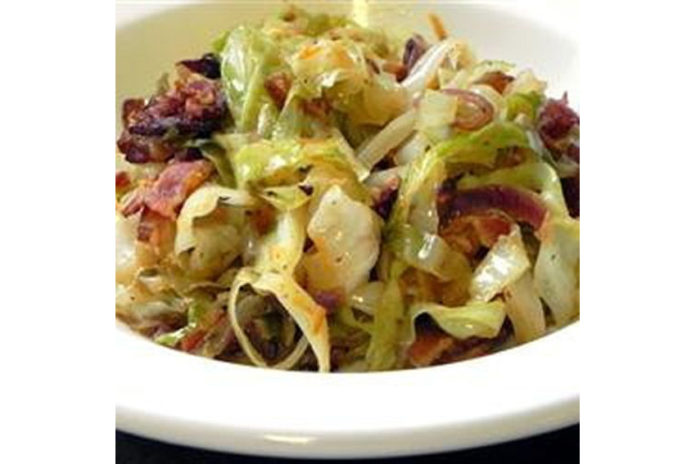 fried-cabbage-bacon-onion-garlic