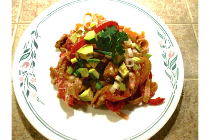 one-pot-chicken-fajita-pasta