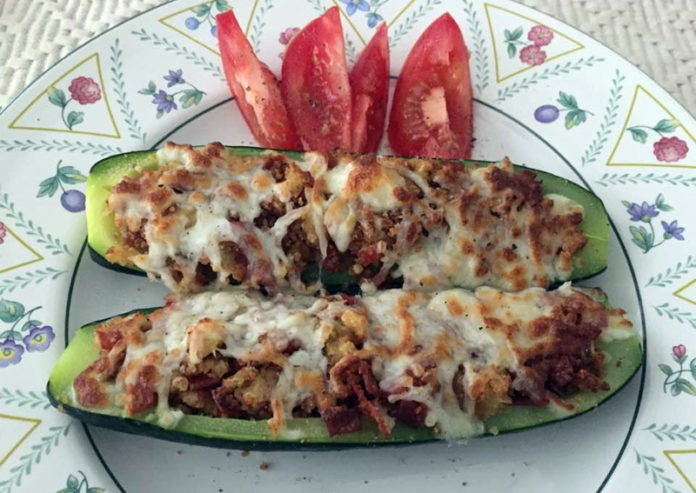 Air-Fryer-Pepperoni-Zucchini-Boats