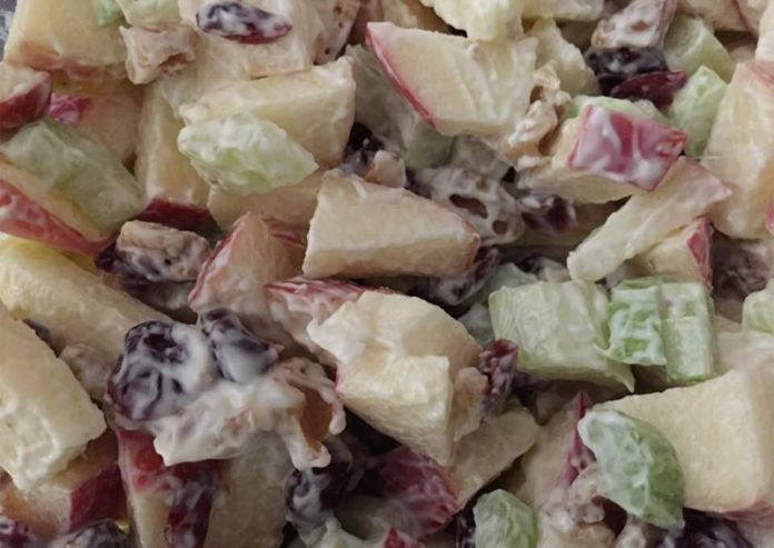 waldorf-salad-cranberries